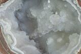 Crystal Filled Dugway Geode (Polished Half) #121707-1